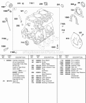 Cylinder Lubrication Back Plate Diagram and Parts List for 430447-0105-01  Briggs and Stratton Engine